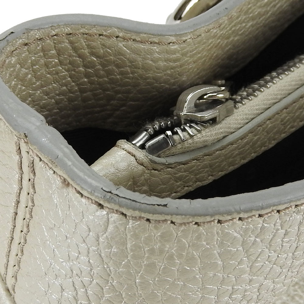 CELINE Handbag 134023NGR leather gold Women Used Authentic