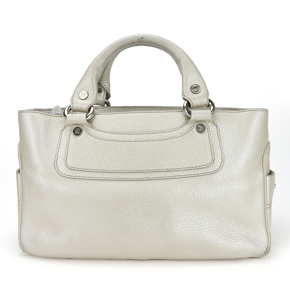 CELINE Handbag 134023NGR leather gold Women Used Authentic