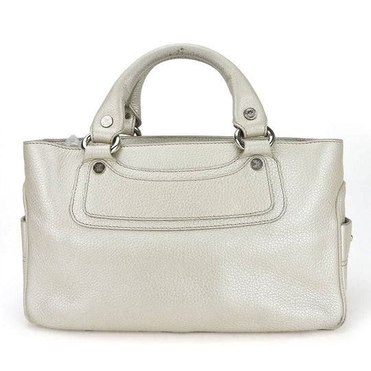 CELINE Handbag 134023NGR leather gold Women Used Authentic