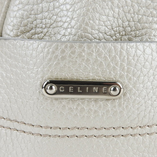 CELINE Handbag 134023NGR leather gold Women Used Authentic