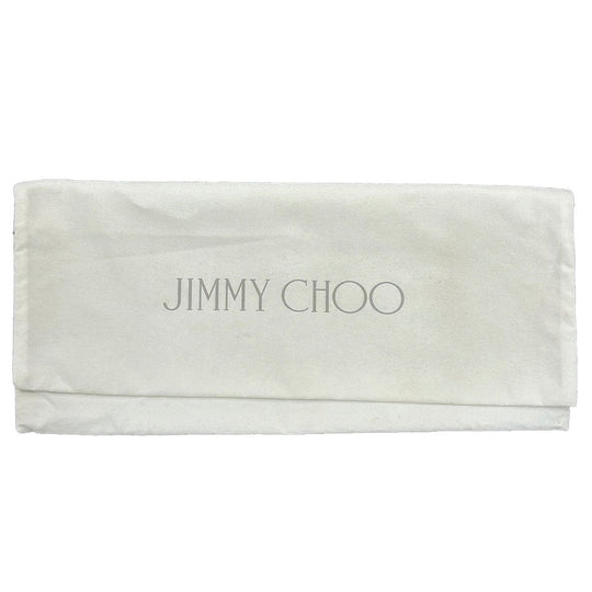 JIMMY CHOO Long Wallet Purse leather Champagne Gold Women Used Authentic