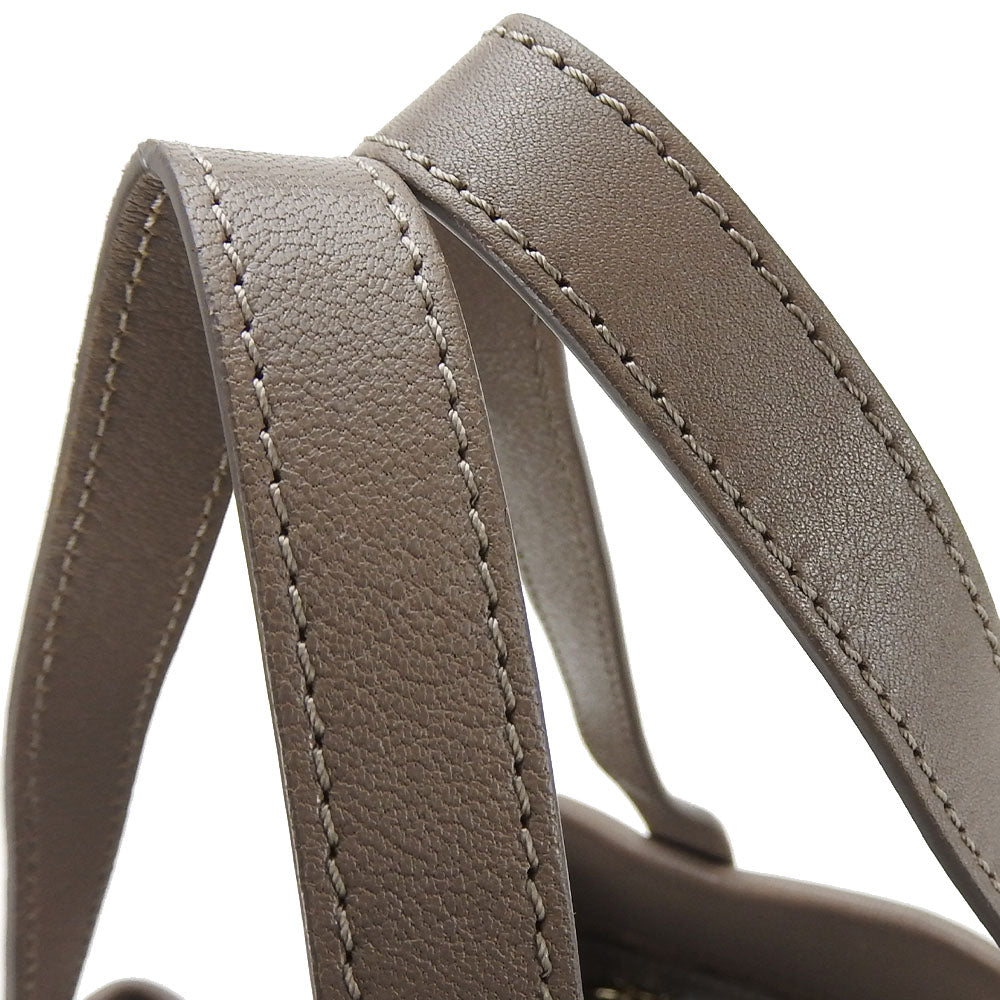 JIMMY CHOO Handbag leather Brown Women Used Authentic