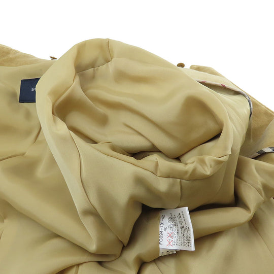 BURBERRY LONDON Stainless collar coat Cotton, Polyester beige Women 40 Used Authentic