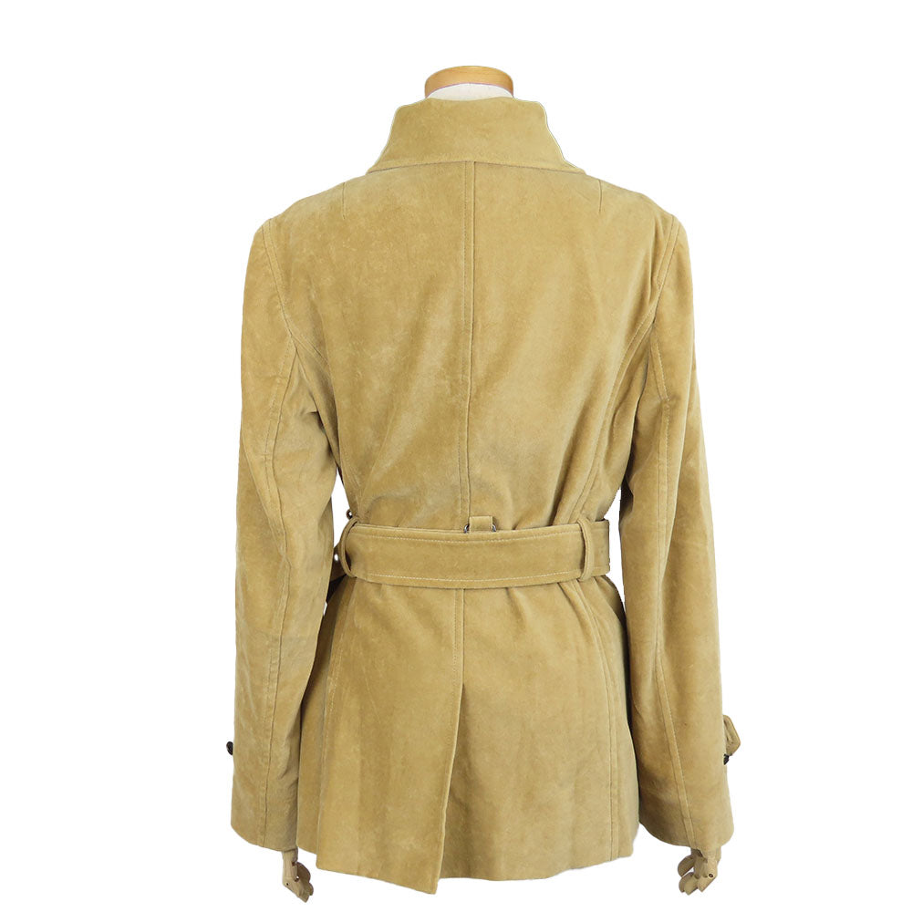 BURBERRY LONDON Stainless collar coat Cotton, Polyester beige Women 40 Used Authentic