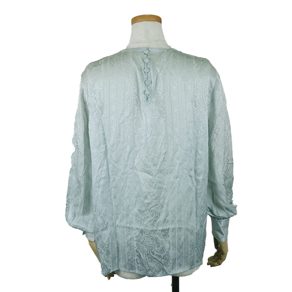 Christian Dior blouse silk Mint green Women M Used Authentic