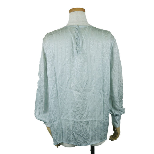 Christian Dior blouse silk Mint green Women M Used Authentic