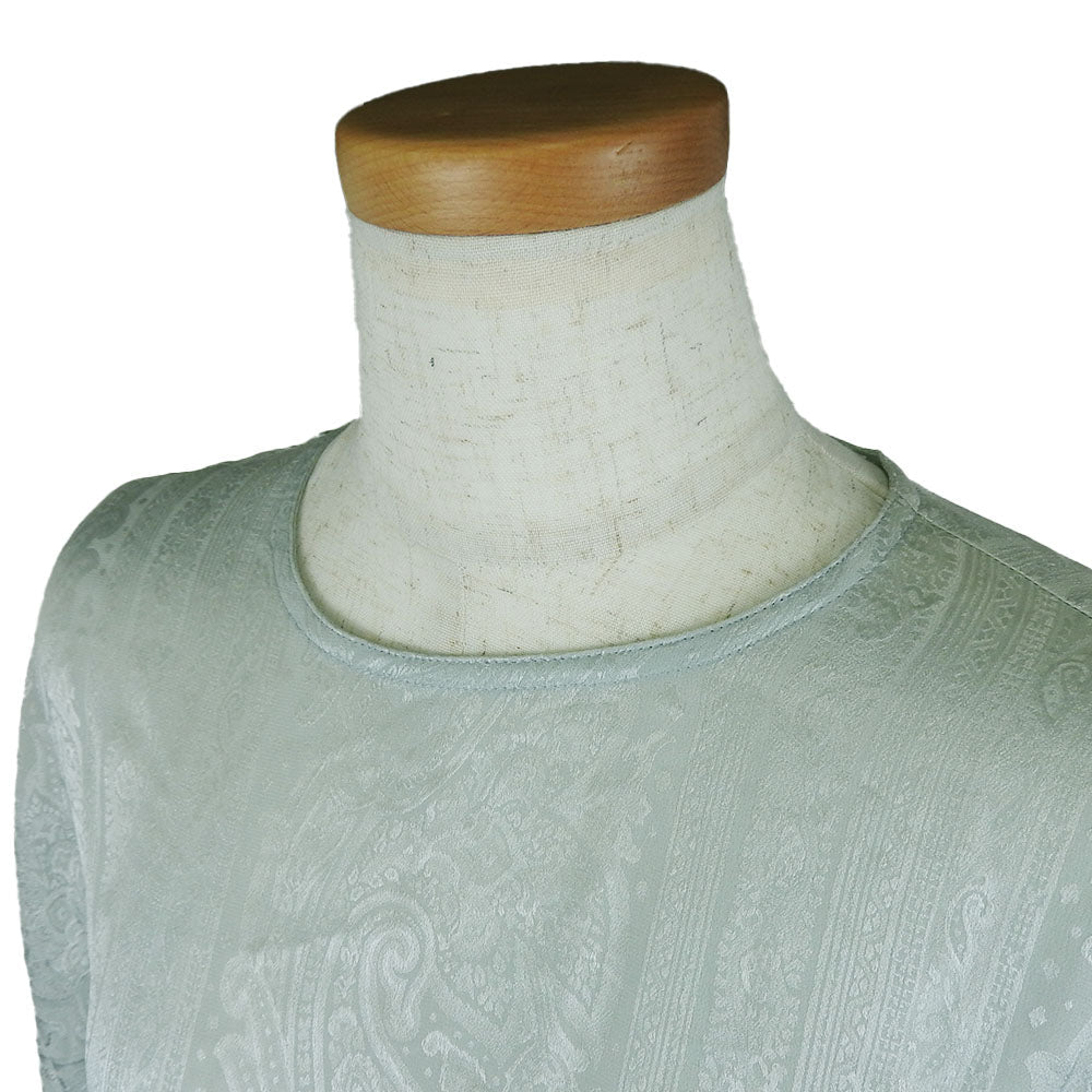 Christian Dior blouse silk Mint green Women M Used Authentic