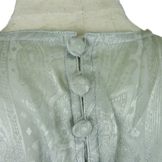 Christian Dior blouse silk Mint green Women M Used Authentic