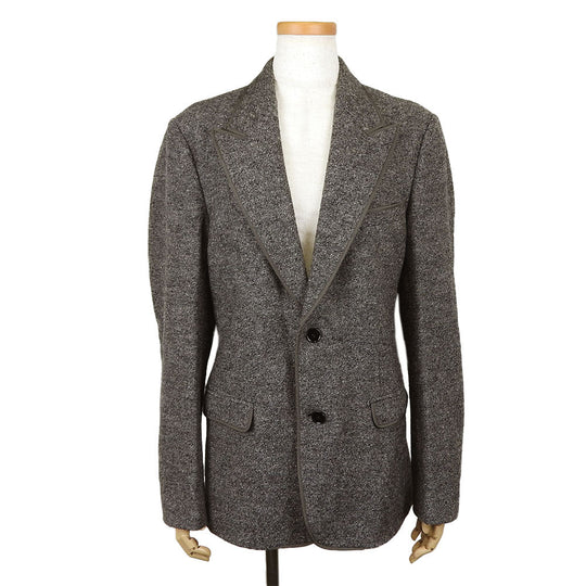 DOLCE&GABBANA tailored jacket Wool , Rayon , Cupra gray mens 46 Used Authentic
