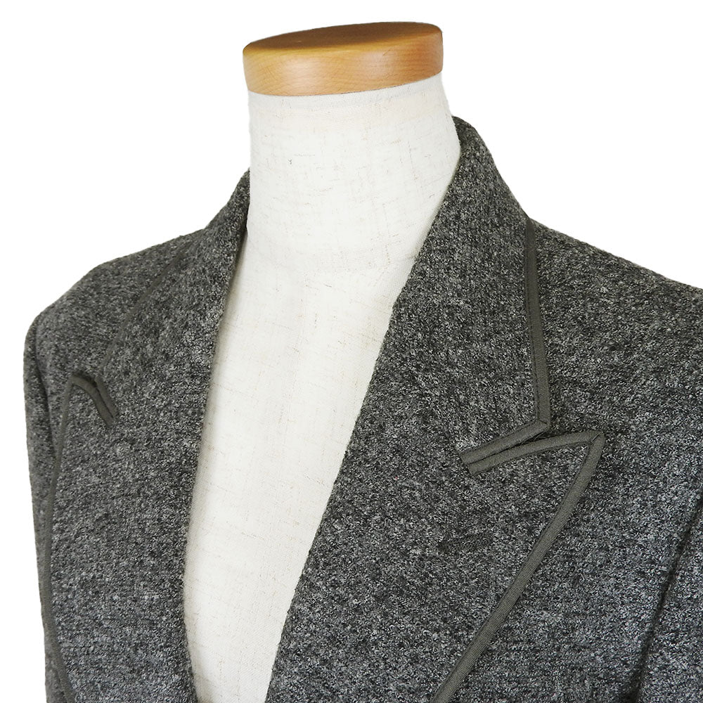 DOLCE&GABBANA tailored jacket Wool , Rayon , Cupra gray mens 46 Used Authentic