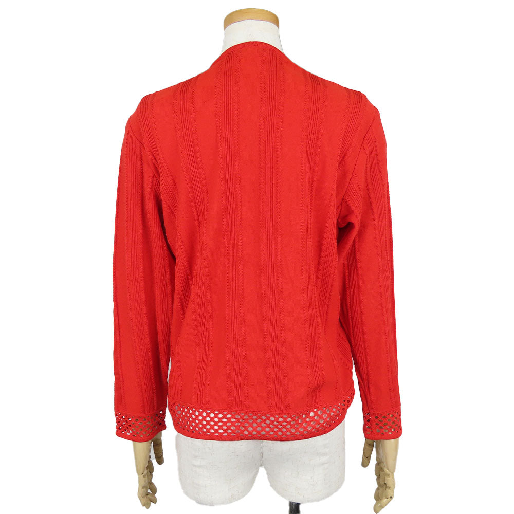 Christian Dior cardigan Cotton, Rayon Red Women M Used Authentic