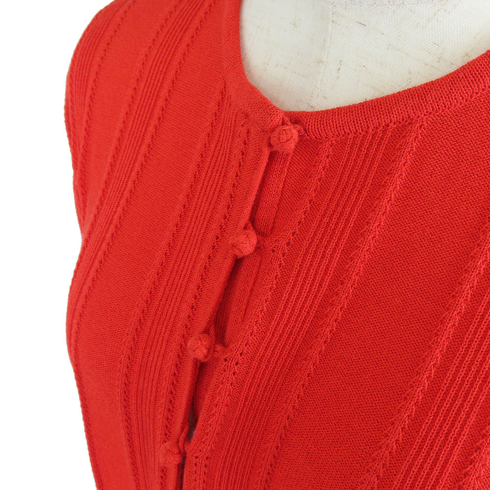 Christian Dior cardigan Cotton, Rayon Red Women M Used Authentic