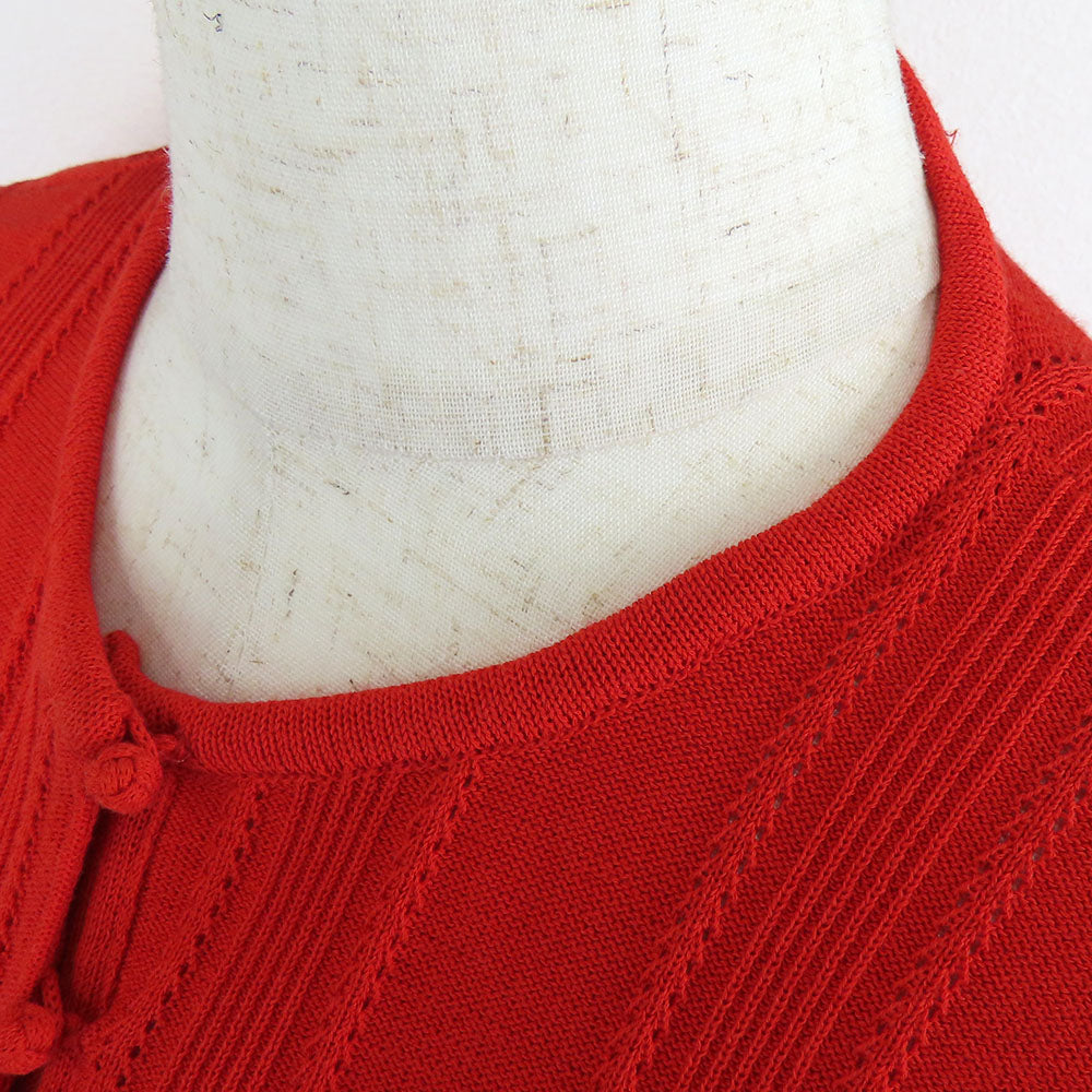 Christian Dior cardigan Cotton, Rayon Red Women M Used Authentic