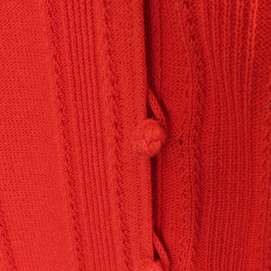 Christian Dior cardigan Cotton, Rayon Red Women M Used Authentic