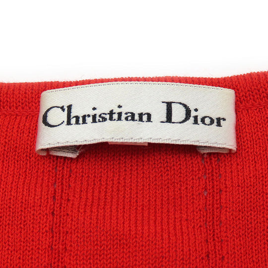 Christian Dior cardigan Cotton, Rayon Red Women M Used Authentic