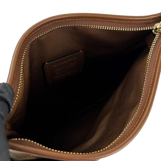 COACH Shoulder Bag F29210 PVC, Leather Brown Signature Women Used Authentic