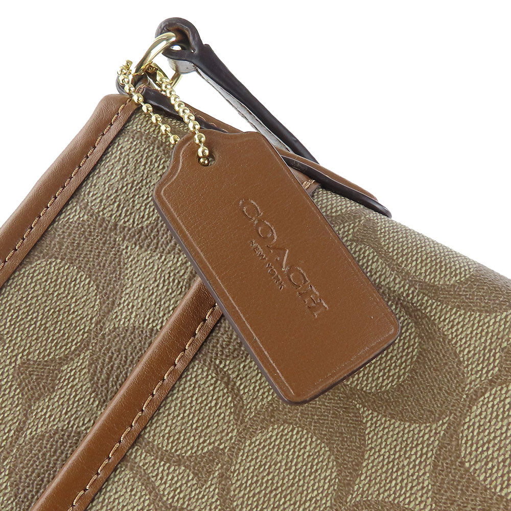 COACH Shoulder Bag F29210 PVC, Leather Brown Signature Women Used Authentic