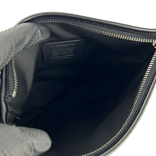 COACH Shoulder Bag F29960 Canvas, Leather black Women Used Authentic