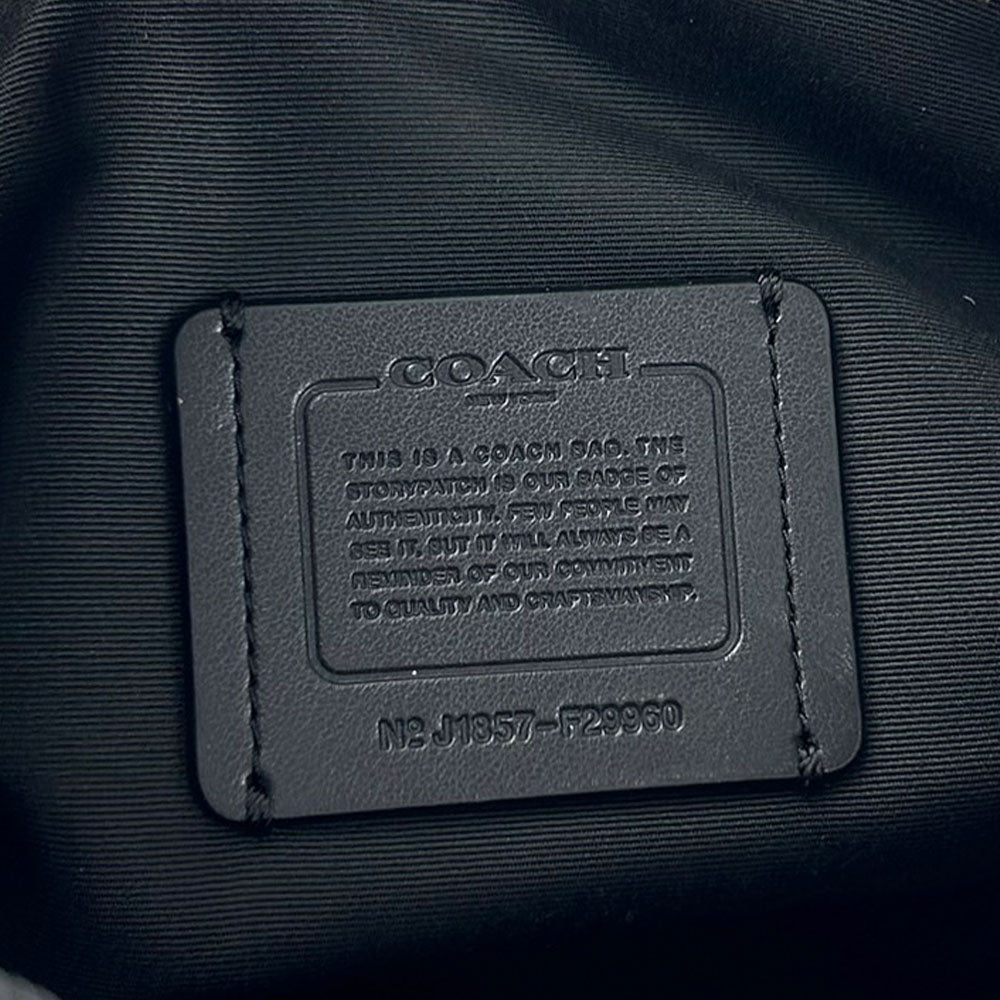 COACH Shoulder Bag F29960 Canvas, Leather black Women Used Authentic