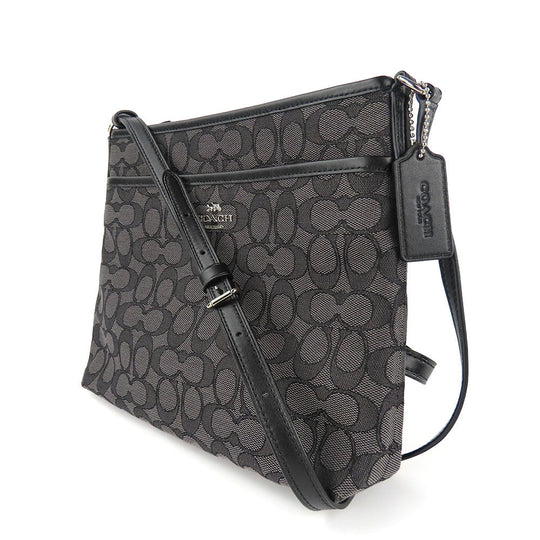 COACH Shoulder Bag F29960 Canvas, Leather black Women Used Authentic