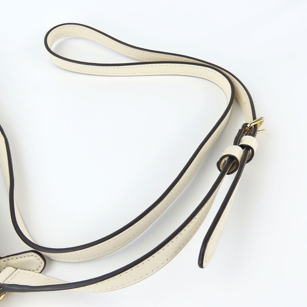 COACH Shoulder Bag F29960 Canvas, Leather Ivory Women Used Authentic