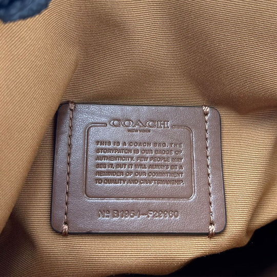 COACH Shoulder Bag F29960 Canvas, Leather Ivory Women Used Authentic