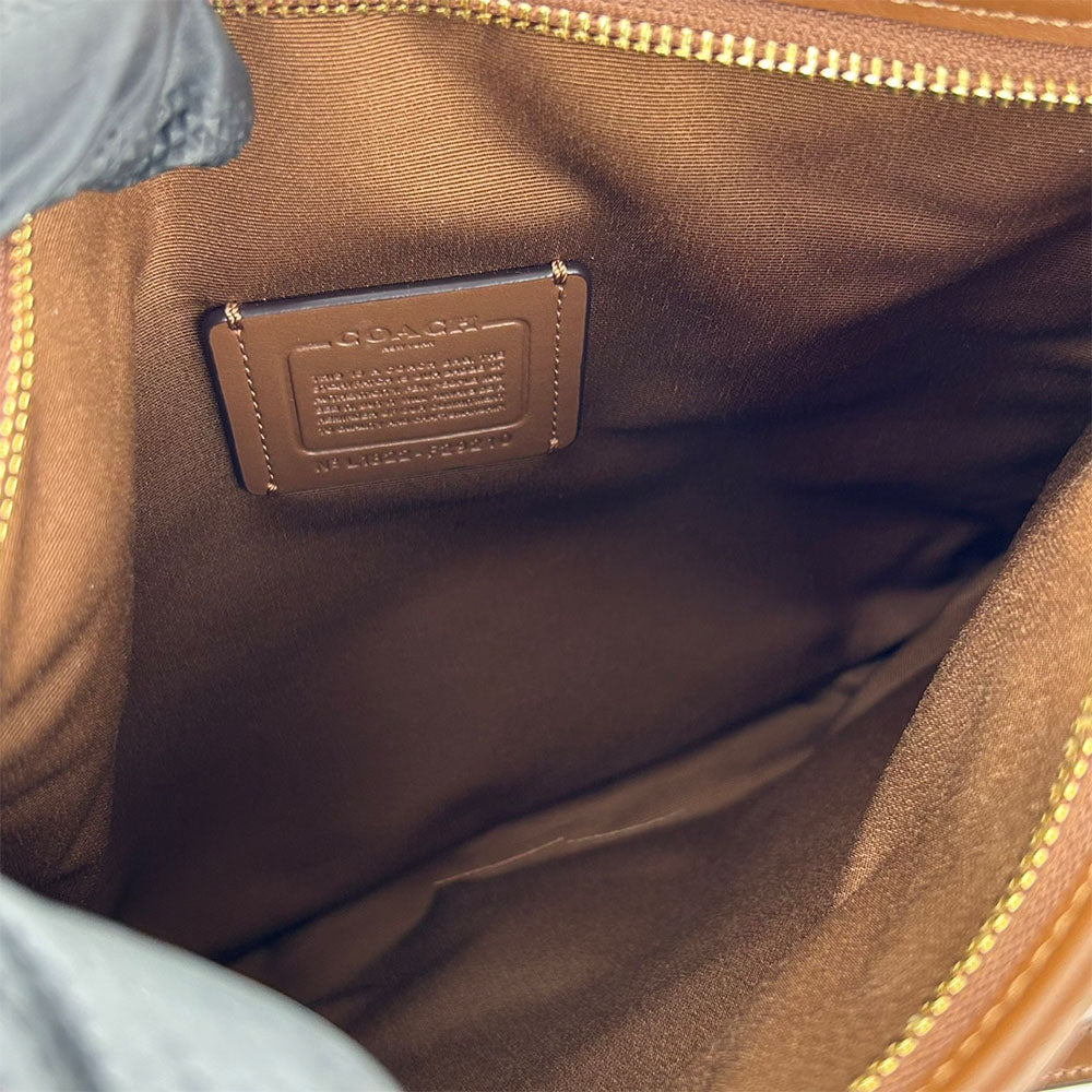 COACH Shoulder Bag F29210 PVC, Leather mocha Women Used Authentic