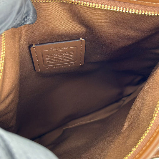 COACH Shoulder Bag F29210 PVC, Leather mocha Women Used Authentic