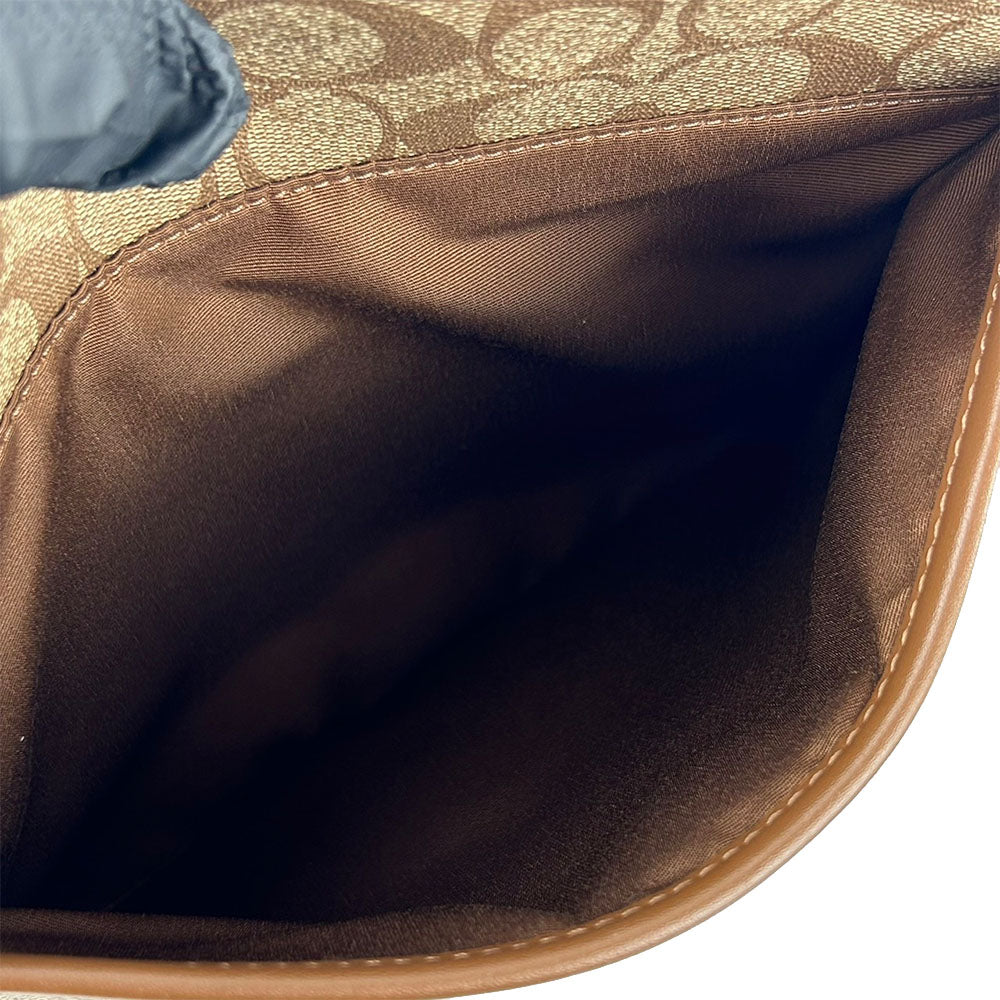 COACH Shoulder Bag F29210 PVC, Leather mocha Women Used Authentic