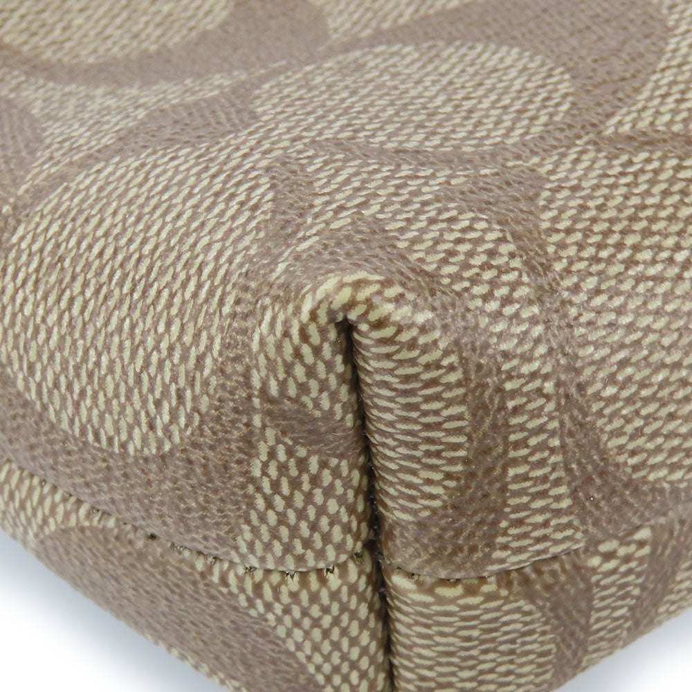 COACH Shoulder Bag F29210 PVC, Leather mocha Women Used Authentic