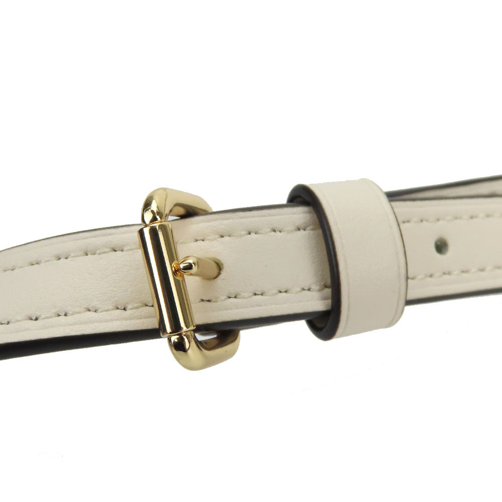 COACH Shoulder Bag F29960 Canvas, Leather Ivory Women Used Authentic