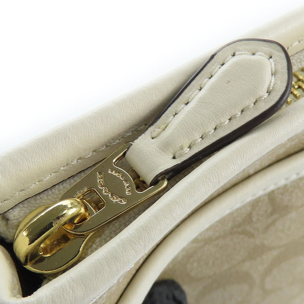 COACH Shoulder Bag F29210 PVC, Leather white Women Used Authentic