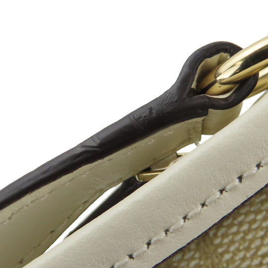 COACH Shoulder Bag F29210 PVC, Leather white Women Used Authentic