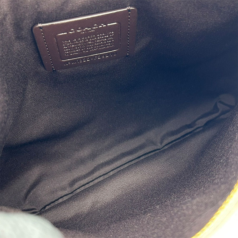 COACH Shoulder Bag F29210 PVC, Leather white Women Used Authentic