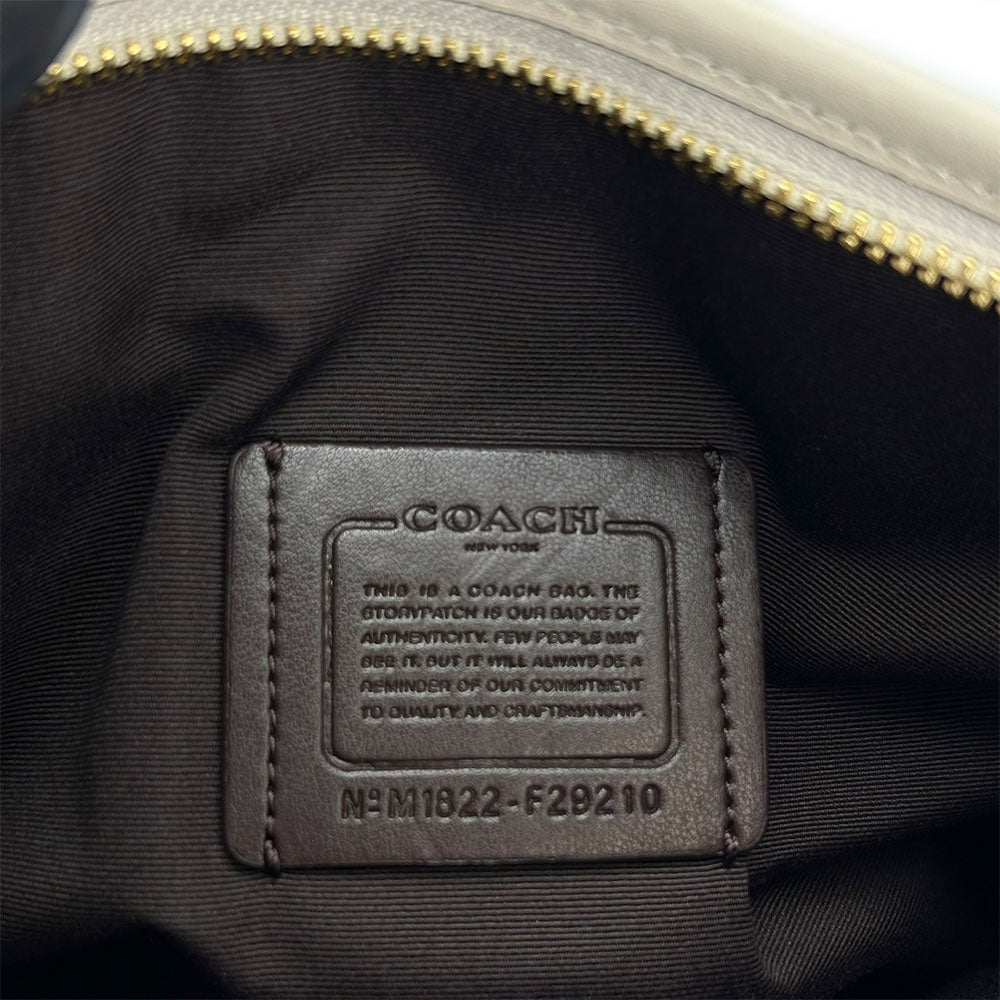 COACH Shoulder Bag F29210 PVC, Leather white Women Used Authentic