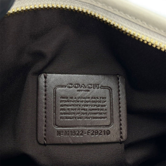 COACH Shoulder Bag F29210 PVC, Leather white Women Used Authentic