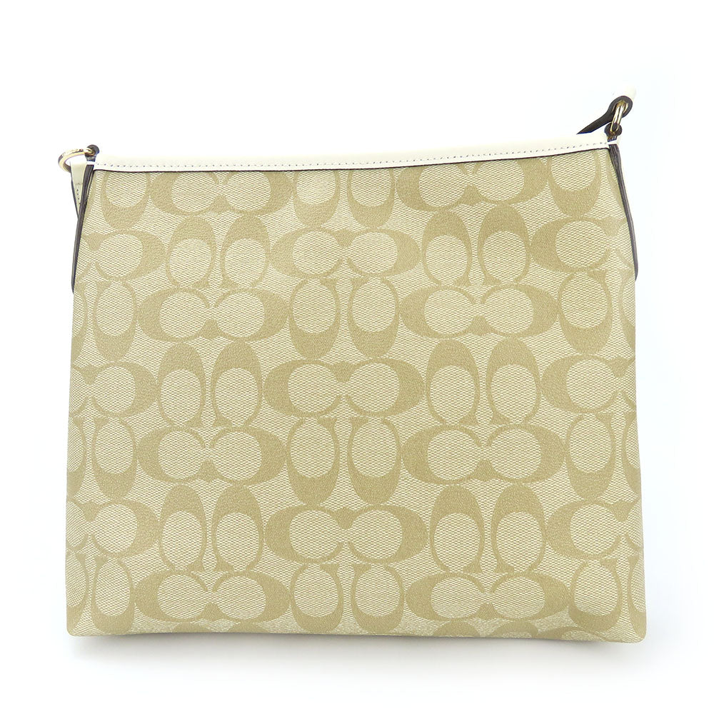 COACH Shoulder Bag F29210 PVC, Leather white Women Used Authentic