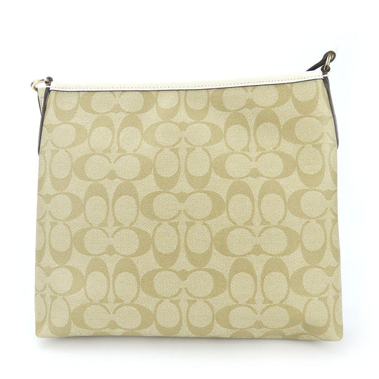 COACH Shoulder Bag F29210 PVC, Leather white Women Used Authentic