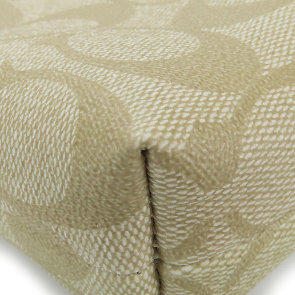 COACH Shoulder Bag F29210 PVC, Leather white Women Used Authentic