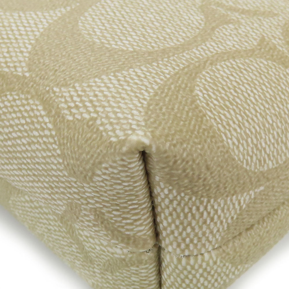 COACH Shoulder Bag F29210 PVC, Leather white Women Used Authentic