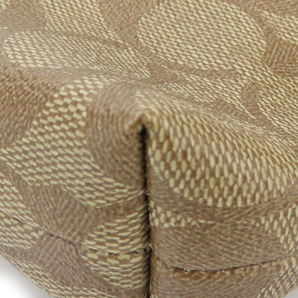 COACH Shoulder Bag F29210 PVC, Leather mocha Women Used Authentic