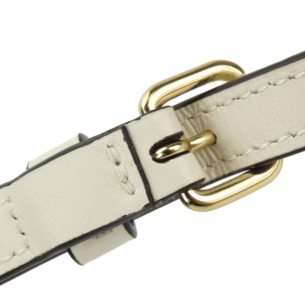 COACH Shoulder Bag F29210 PVC, Leather white Women Used Authentic