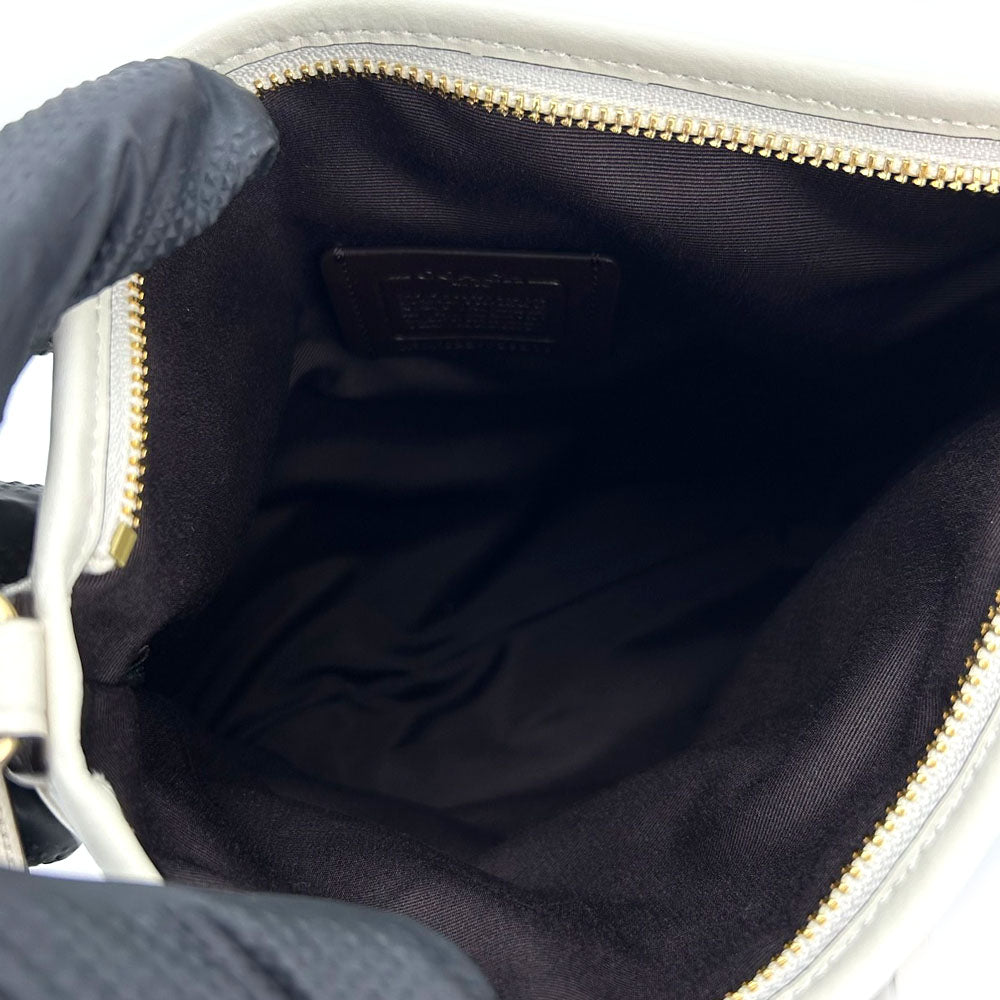 COACH Shoulder Bag F29210 PVC, Leather white Women Used Authentic