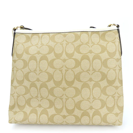 COACH Shoulder Bag F29210 PVC, Leather white Women Used Authentic