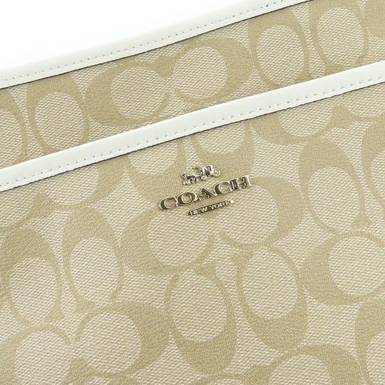 COACH Shoulder Bag F29210 PVC, Leather white Women Used Authentic