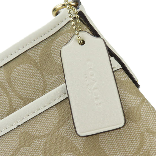 COACH Shoulder Bag F29210 PVC, Leather white Women Used Authentic