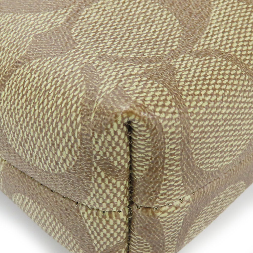 COACH Shoulder Bag F29210 PVC, Leather Brown Signature Women Used Authentic