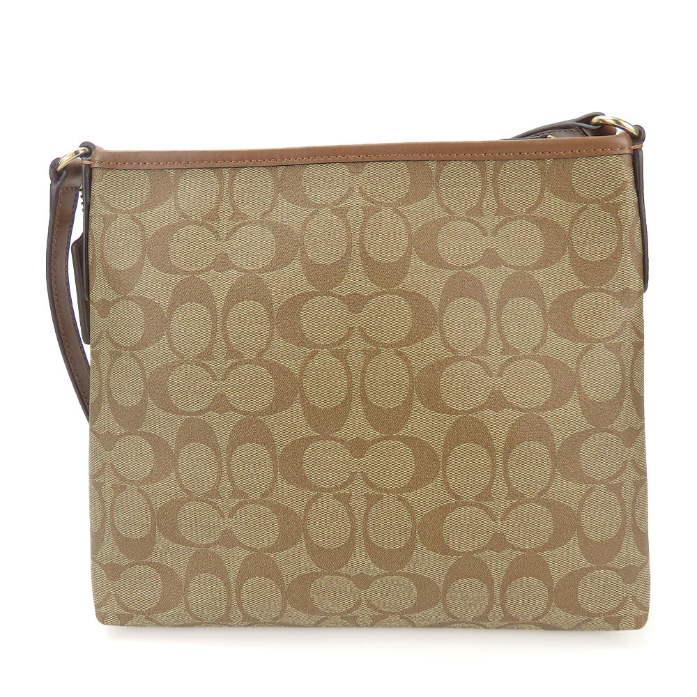 COACH Shoulder Bag F29210 PVC, Leather Brown Signature Women Used Authentic