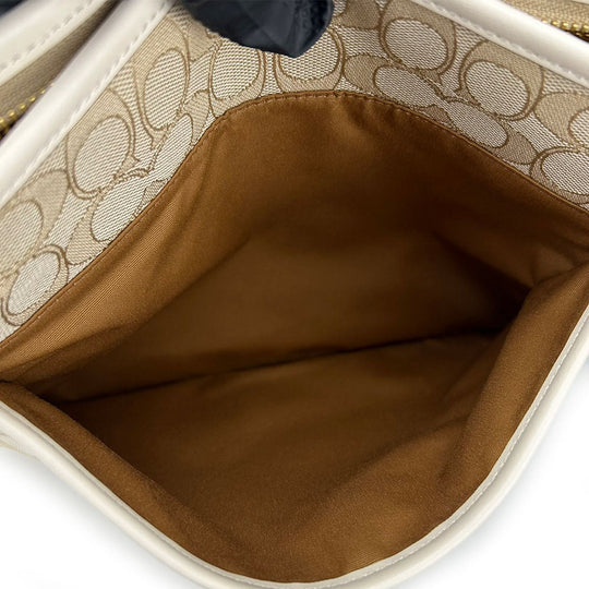 COACH Shoulder Bag F29960 Canvas, Leather Ivory Women Used Authentic