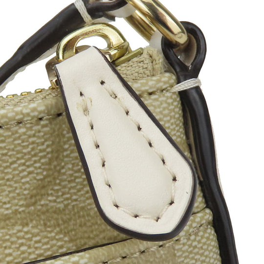 COACH Shoulder Bag F58309 PVC, Leather white Women Used Authentic